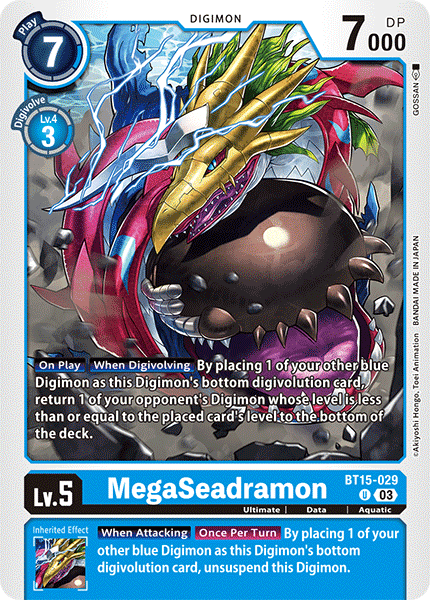 MegaSeadramon BT15-029 - Uncommon BT15 Exceed Apocalypse