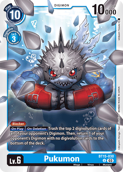 Pukumon BT15-030 - Uncommon BT15 Exceed Apocalypse