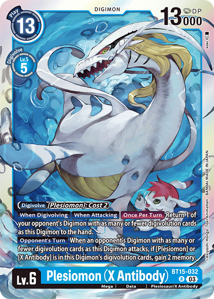 Plesiomon X Antibody BT15-032 - Rare BT15 Exceed Apocalypse