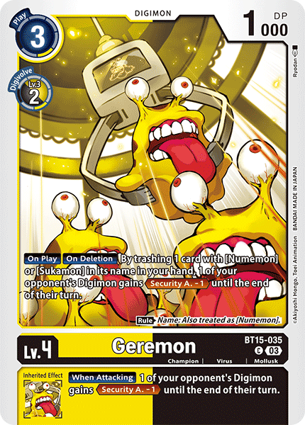 Geremon BT15-035 - Common BT15 Exceed Apocalypse