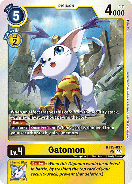 Gatomon BT15-037 - Super Rare BT15 Exceed Apocalypse