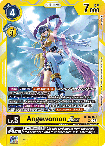 Angewomon ACE BT15-038 - Super Rare BT15 Exceed Apocalypse