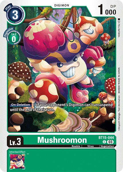 Mushroomon BT15-044 - Common BT15 Exceed Apocalypse