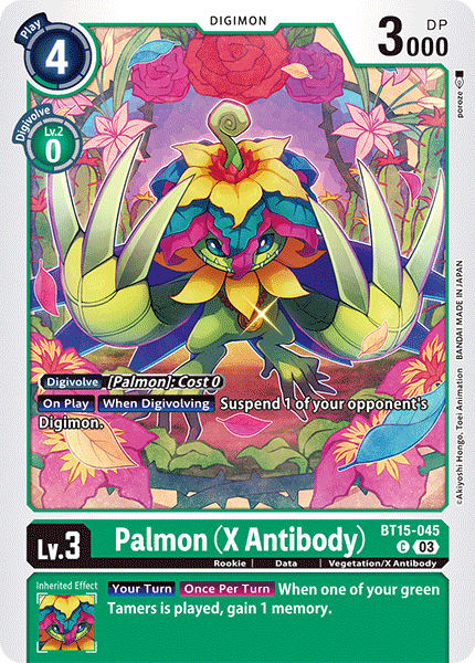 Palmon X Antibody BT15-045 - Common BT15 Exceed Apocalypse