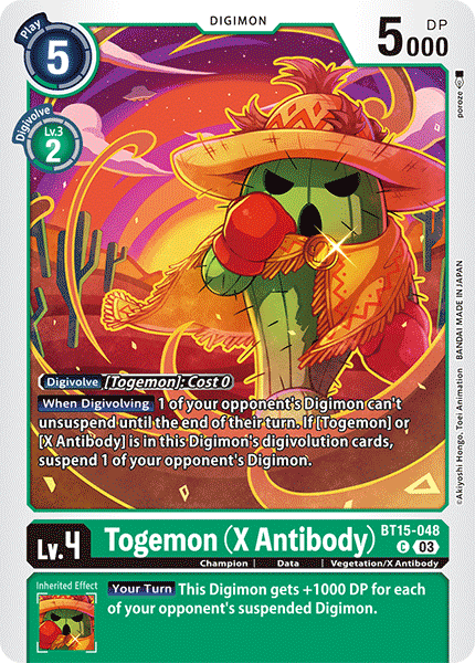 Togemon X Antibody BT15-048 - Common BT15 Exceed Apocalypse