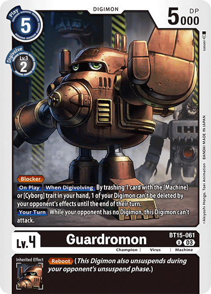 Guardromon BT15-061 - Uncommon BT15 Exceed Apocalypse