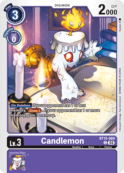 Candlemon BT15-069 - Common BT15 Exceed Apocalypse