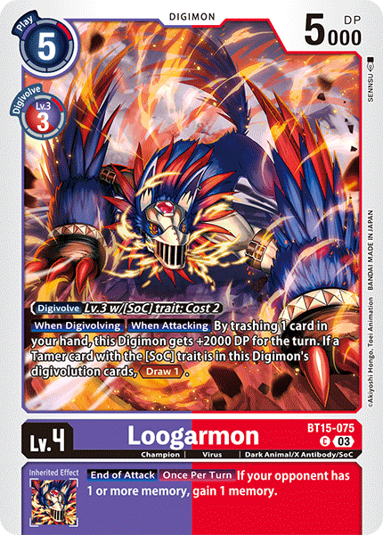 Loogarmon BT15-075 - Common BT15 Exceed Apocalypse