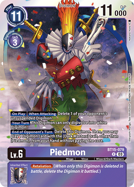 Piedmon BT15-079 - Rare BT15 Exceed Apocalypse