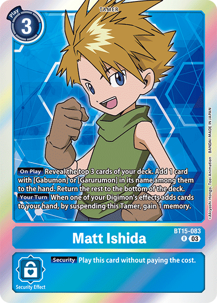 Matt Ishida BT15-083 - Rare BT15 Exceed Apocalypse