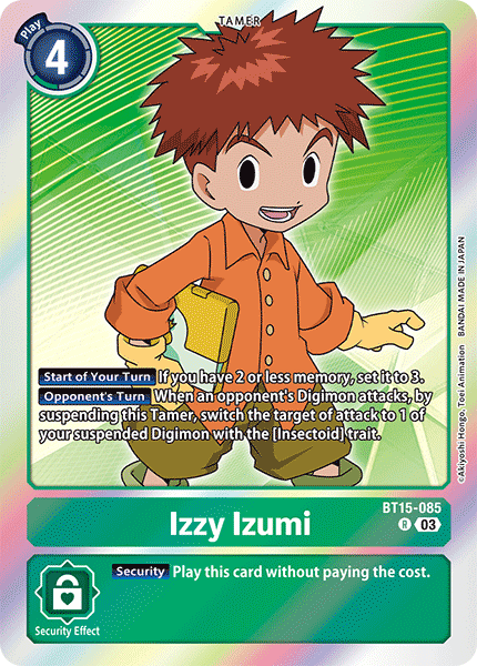 Izzy Izumi BT15-085 - Rare BT15 Exceed Apocalypse
