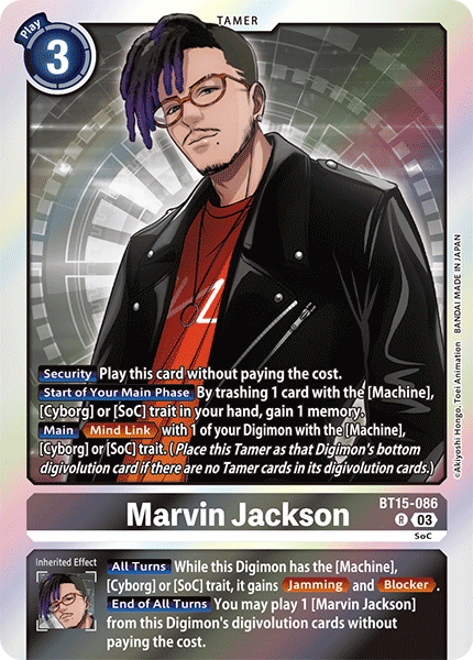 Marvin Jackson BT15-086 - Rare BT15 Exceed Apocalypse