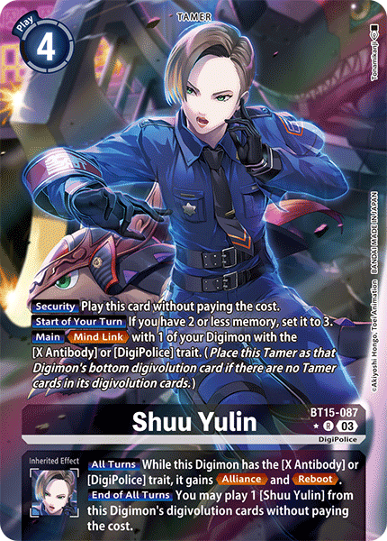 Shuu Yulin BT15-087 - Alternative Art BT15 Exceed Apocalypse