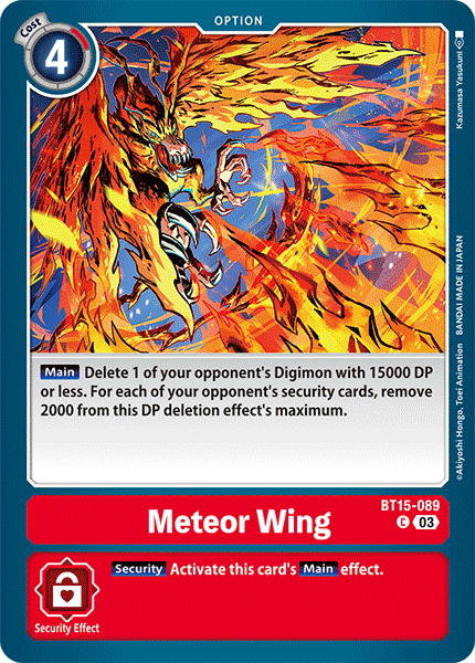 Meteor Wing BT15-089 - Common BT15 Exceed Apocalypse