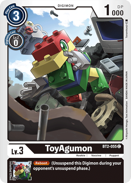 ToyAgumon BT2-055 - Digimon Release Special Booster VER 1.0-Cherry Collectables