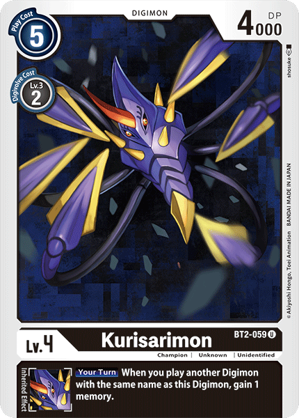 Kurisarimon BT2-059 - Digimon Release Special Booster VER 1.0-Cherry Collectables
