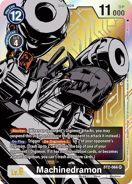 ALT ART PROMO Machinedramon BT2-066 - Digimon Release Special Booster VER 1.0 PROMO-Cherry Collectables