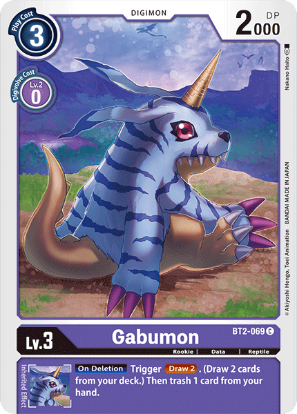 BT2 Gabumon BT2-069 - Digimon Release Special Booster VER 1.0-Cherry Collectables
