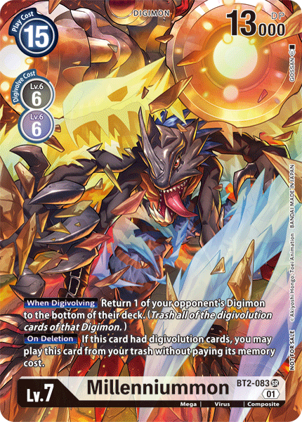 Millenniummon BT2-083 Alternate Art - Digimon 1 Year Anniversary Promo Pack