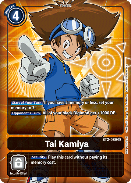 ALT ART PROMO Tai Kamiya BT2-089 - Digimon Release Special Booster VER 1.0-Cherry Collectables