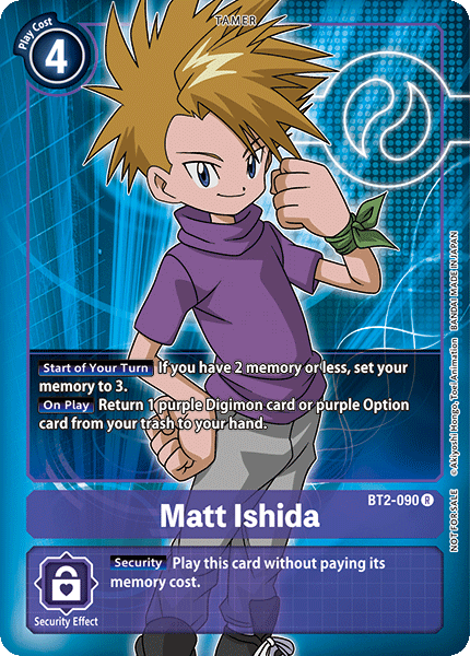 ALT ART PROMO Matt Ishida BT2-090 - Digimon Release Special Booster VER 1.0-Cherry Collectables