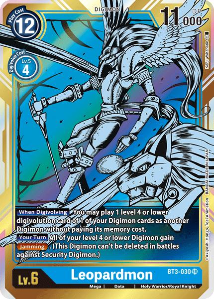 ALTERNATE ART Leopardmon BT3-030 - Digimon Release Special Booster VER 1.0-Cherry Collectables