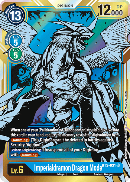 SUPER ALTERNATE ART Imperialdramon Dragon Mode BT3-031 - Digimon Booster VER 1.5-Cherry Collectables