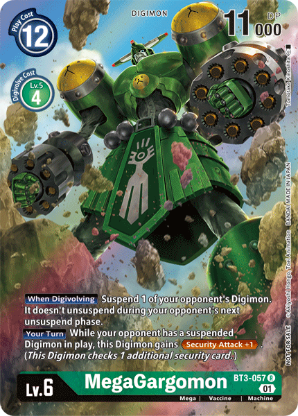 MegaGargomon BT3-057 Alternate Art -Digimon 1 Year Anniversary Promo Pack