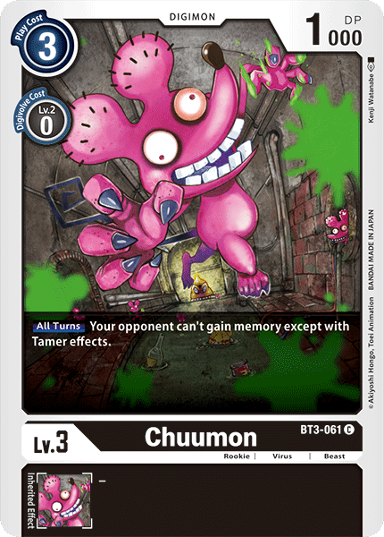 Chuumon BT3-061 - Digimon Release Special Booster VER 1.0-Cherry Collectables