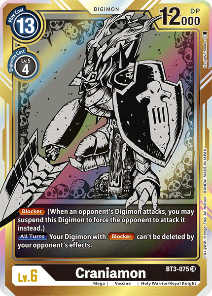 ALTERNATE ART Craniamon BT3-075 - Digimon Release Special Booster VER 1.5-Cherry Collectables