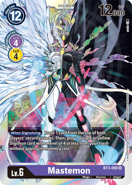 SUPER RARE Mastemon BT3-090 - Digimon Release Special Booster VER 1.5-Cherry Collectables