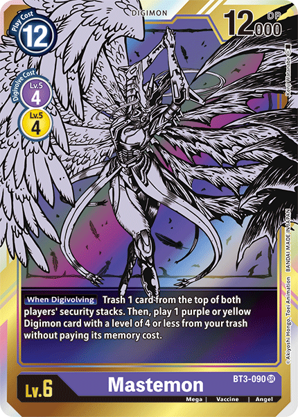 ALTERNATE ART Mastemon BT3-090 - Digimon Release Special Booster VER 1.5-Cherry Collectables