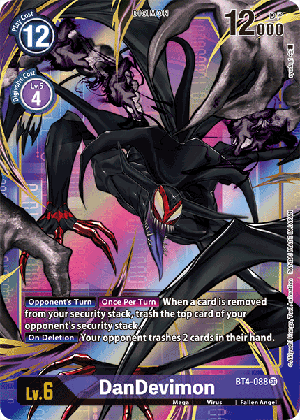 ALTERNATE ART DanDevimon BT4-088 - Digimon BT04 Great Legend