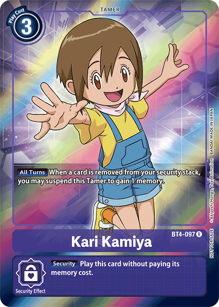 ALTERNATE ART Kari Kamiya BT4-097 - Digimon BT04 Great Legend
