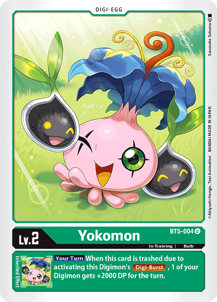 Yokomon BT5-004 Uncommon - BT05 Digimon Battle of Omni