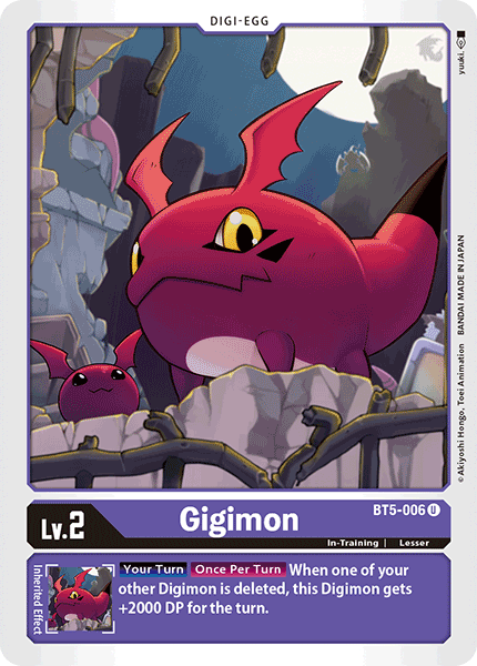 Gigimon BT5-006 Uncommon - BT05 Digimon Battle of Omni