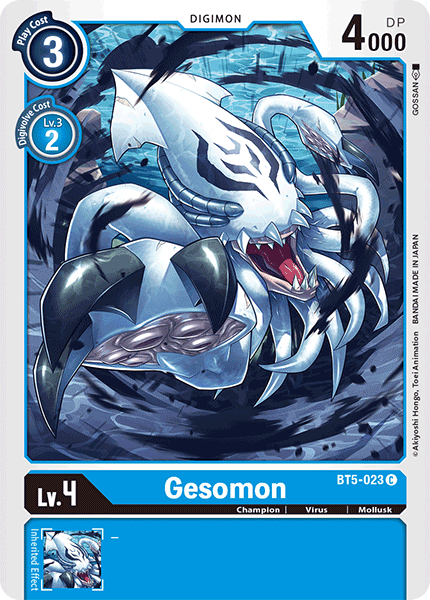 Gesomon BT5-023 Common - BT05 Digimon Battle of Omni