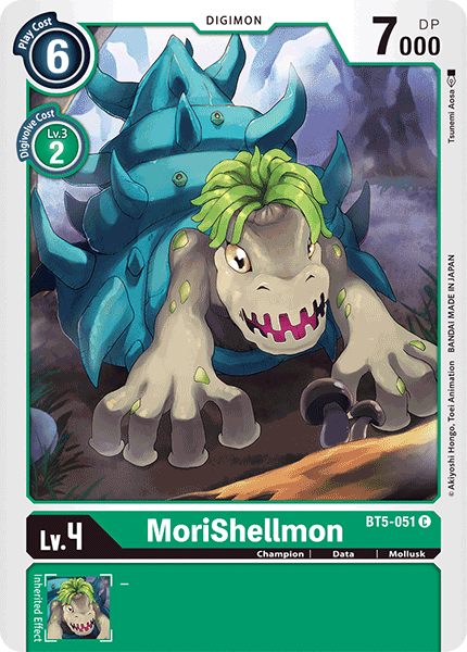 MoriShellmon BT5-051 Common - BT05 Digimon Battle of Omni
