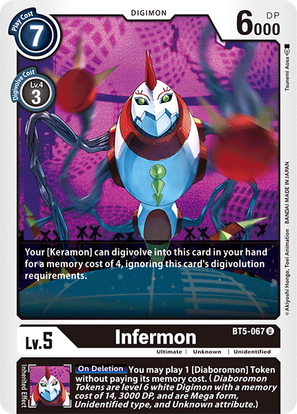 Infermon BT5-067 Uncommon - BT05 Digimon Battle of Omni