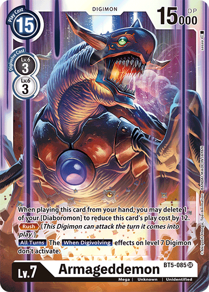 Super Rare Armageddemon Bt5-085