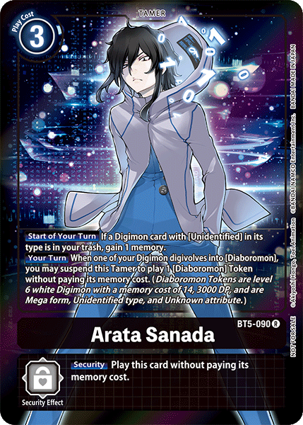 Arata Sanada (BT5-090) Alternative Art - BT05 Digimon Battle of Omni