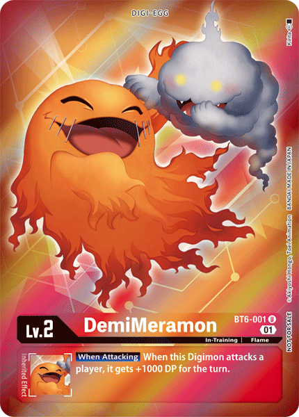 ALTERNATE ART DemiMeramon BT6-001