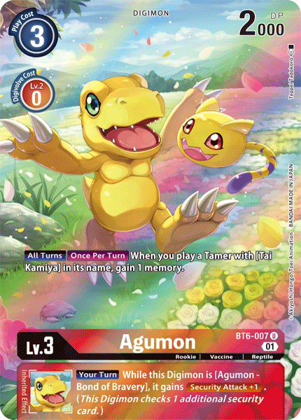 ALTERNATE ART Agumon BT6-007