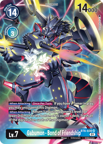 ALTERNATE ART Gabumon - Bond of Friendship BT6-030