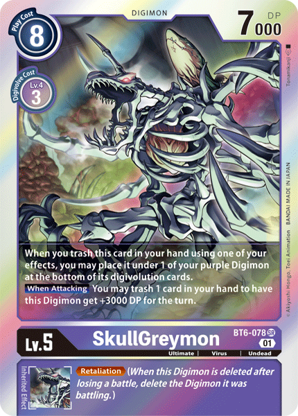 SUPER RARE SkullGreymon BT6-078