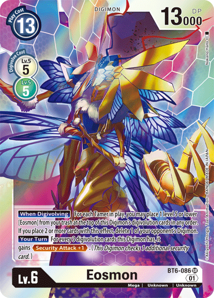 SUPER RARE Eosmon BT6-086