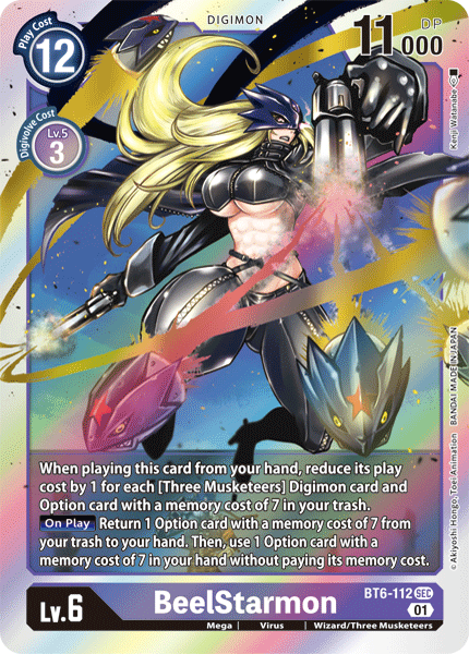Secret Rare Beelstarmon Bt6-112 - Bt06 Double Diamond