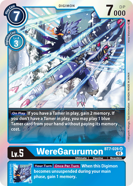 WereGarurumon BT7-026 -  Super Rare BT07 Next Adventure
