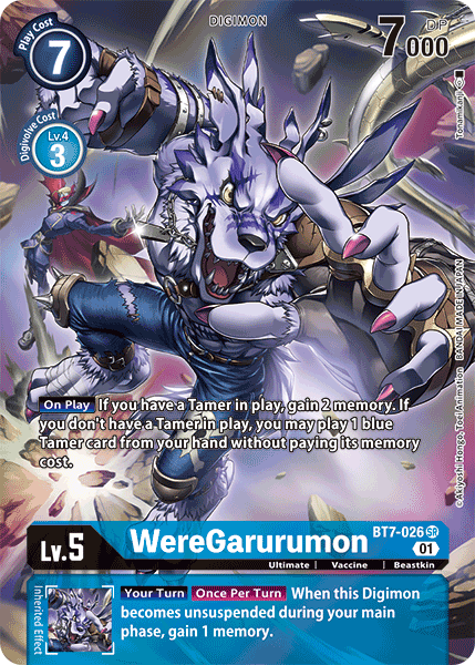 WereGarurumon BT7-026 -  Alternative Art BT07 Next Adventure