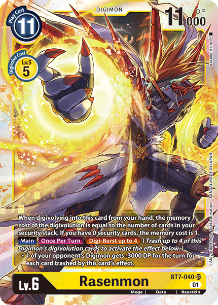 Rasenmon BT7-040 -  Super Rare BT07 Next Adventure